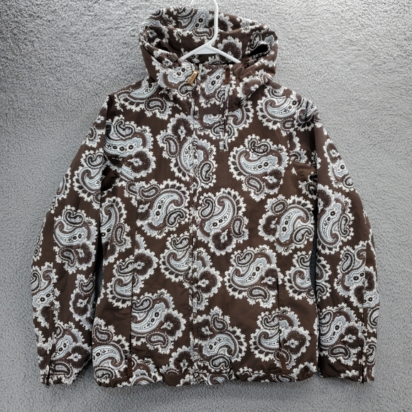 Burton Jackets & Blazers - Burton Women's Hooded Snowboard Ski Jacket Size Medium Brown Paisley